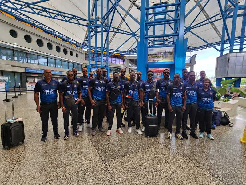 Barbados Pride 50 over squad prior to their departure to CG United CWI